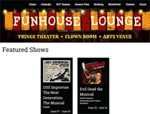 Tablet Screenshot of funhouselounge.com